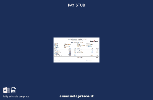 modello di busta paga Lenvica Computer Solutions Pvt Ltd stile verificato